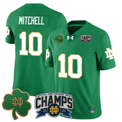 ND 2025 Orange Bowl Champions Jersey N6 - All Stitched