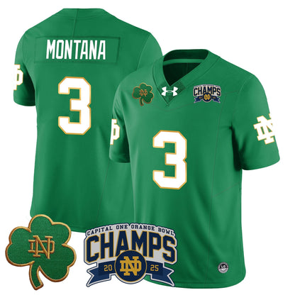 ND 2025 Orange Bowl Champions Jersey N6 - All Stitched