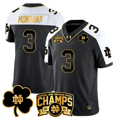 ND 2025 Orange Bowl Champions Jersey N6 - All Stitched