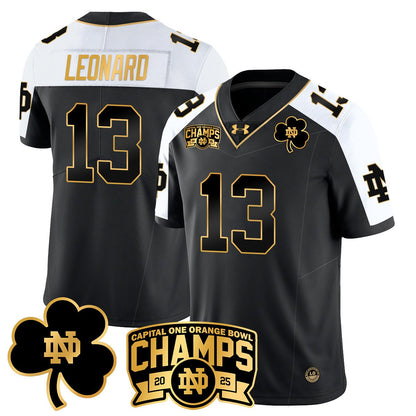 ND 2025 Orange Bowl Champions Jersey N6 - All Stitched