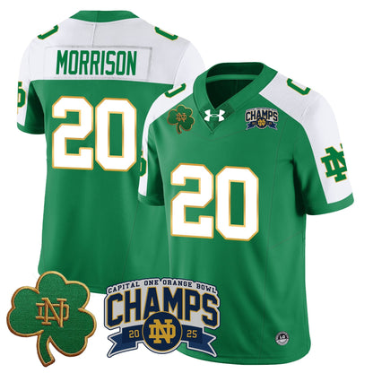 ND 2025 Orange Bowl Champions Jersey N6 - All Stitched
