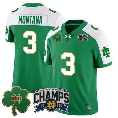 ND 2025 Orange Bowl Champions Jersey N6 - All Stitched
