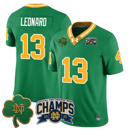 ND 2025 Orange Bowl Champions Jersey N6 - All Stitched