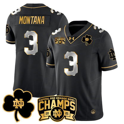 ND 2025 Orange Bowl Champions Jersey N6 - All Stitched