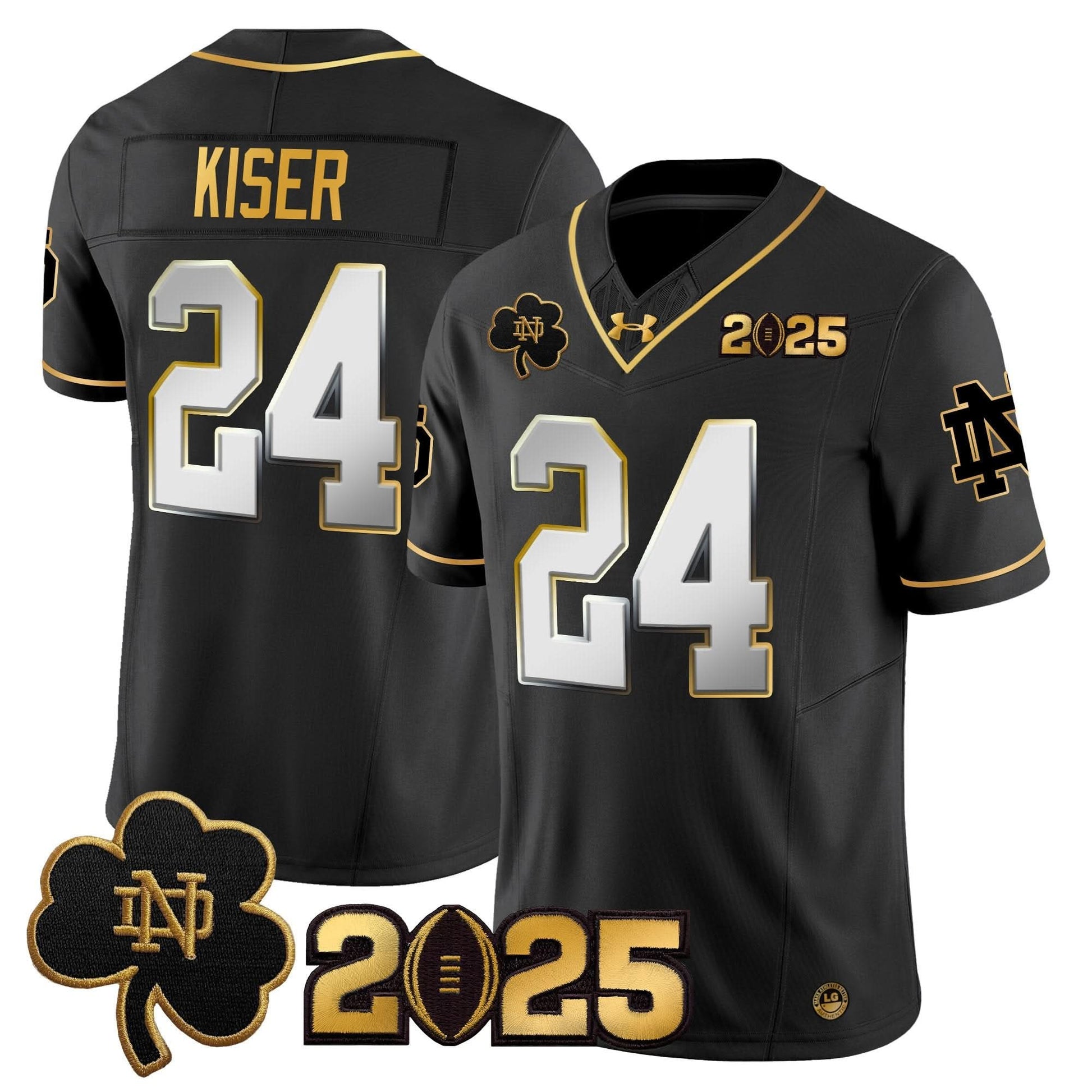 NDFI 2025 CFP Final Patch Gold Vapor Limited Jersey - All Stitched