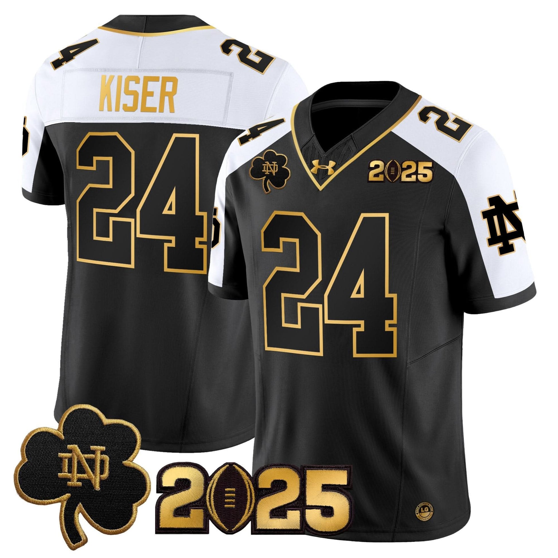 NDFI 2025 CFP Final Patch Gold Vapor Limited Jersey - All Stitched