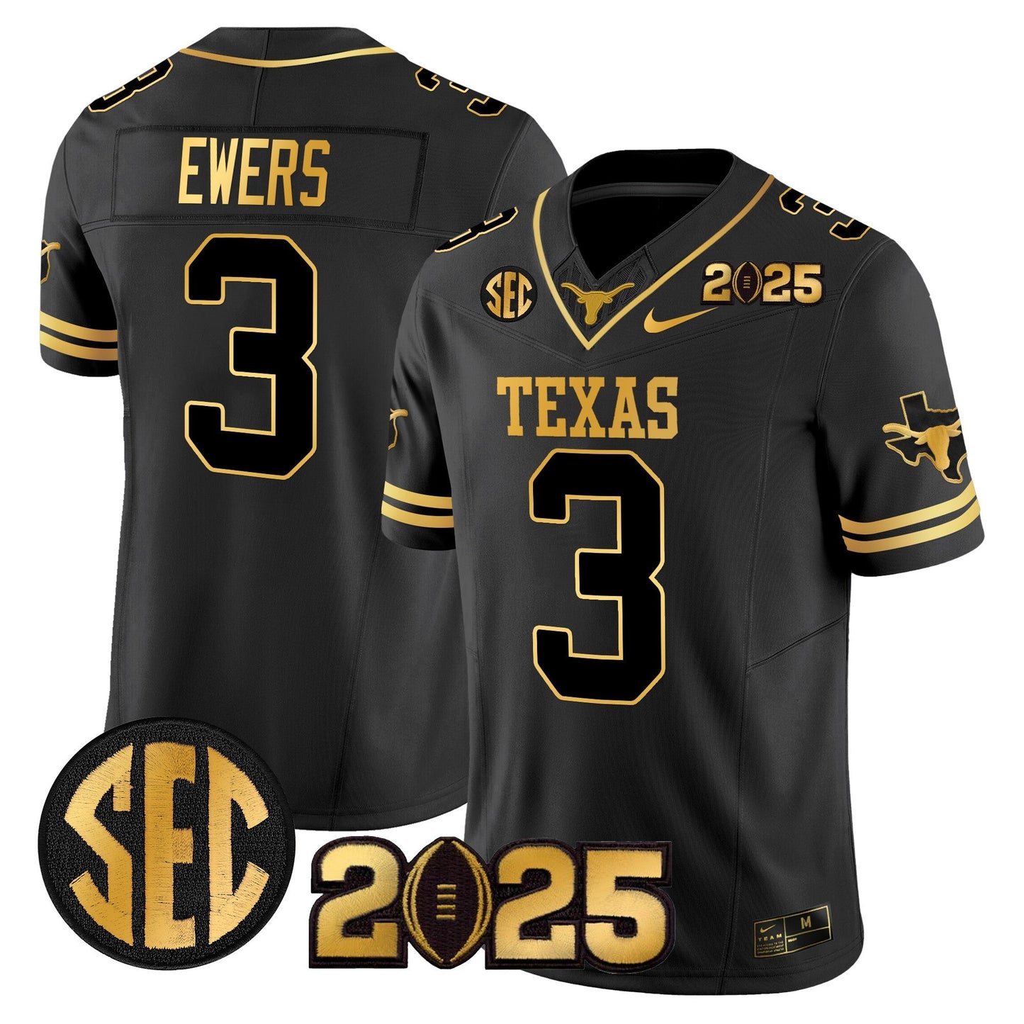 TEX 2025 CFP Final Gold Patch Vapor Limited Jersey - All Stitched