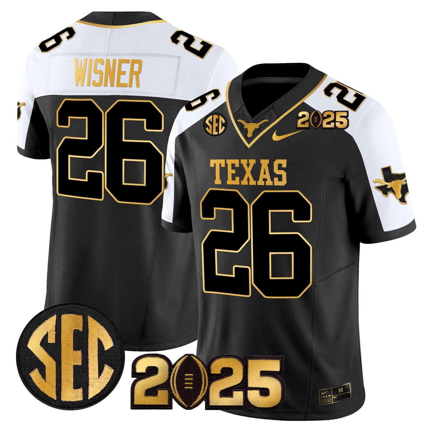 TEX 2025 CFP Final Gold Patch Vapor Limited Jersey - All Stitched