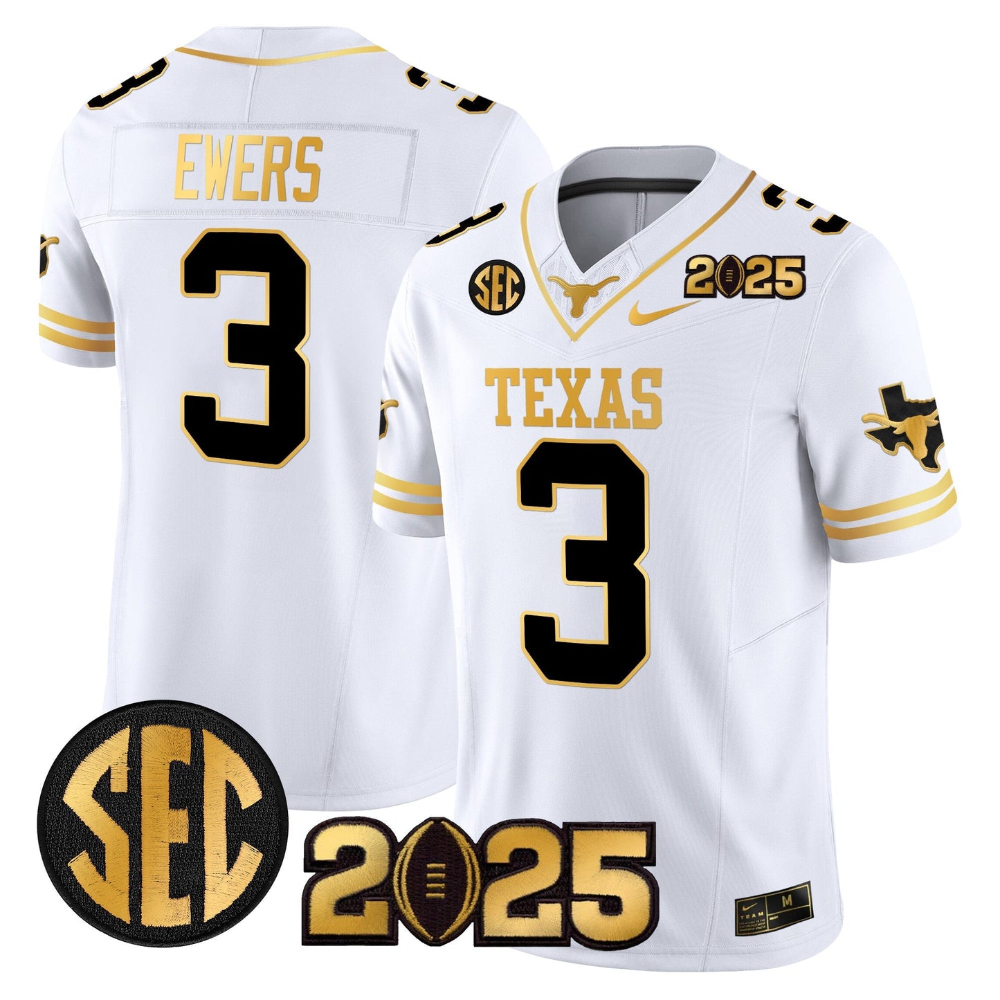 TEX 2025 CFP Final Gold Patch Vapor Limited Jersey - All Stitched