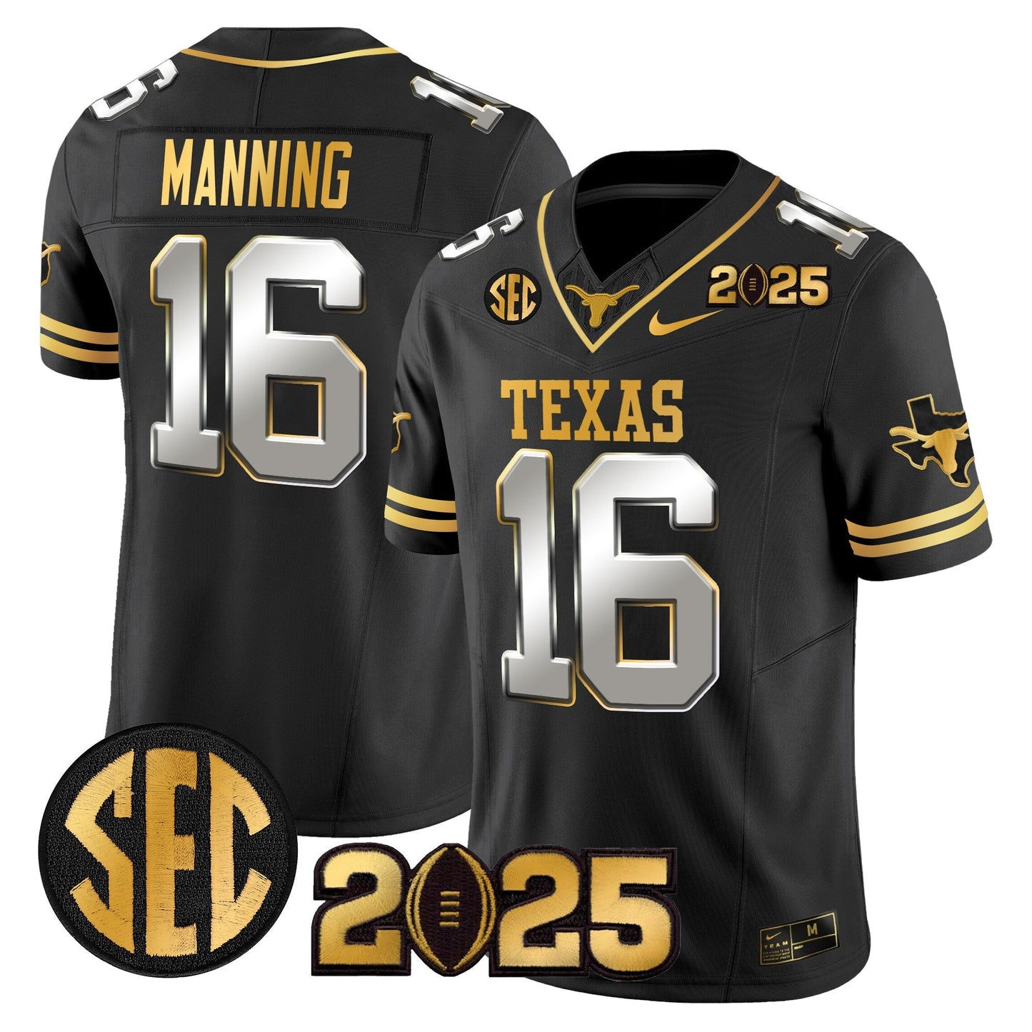 TEX 2025 CFP Final Gold Patch Vapor Limited Jersey - All Stitched