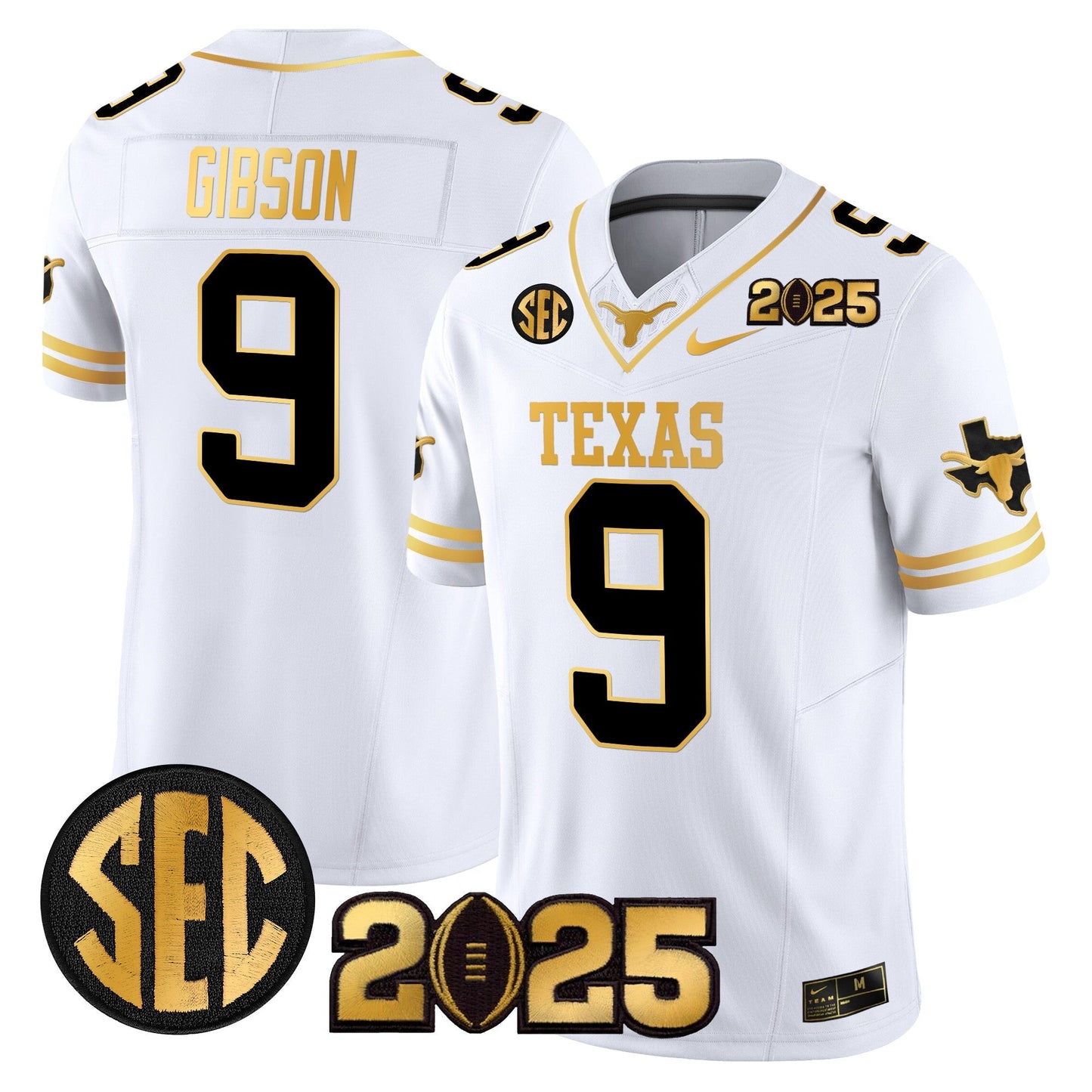 TEX 2025 CFP Final Gold Patch Vapor Limited Jersey - All Stitched