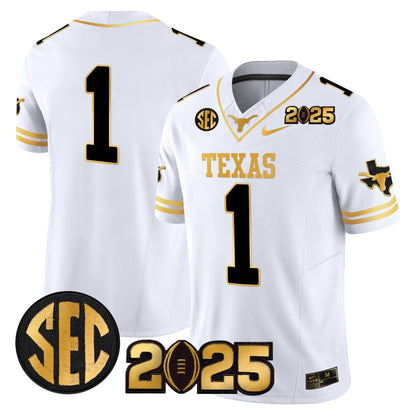 TEX 2025 CFP Final Gold Patch Vapor Limited Jersey - All Stitched