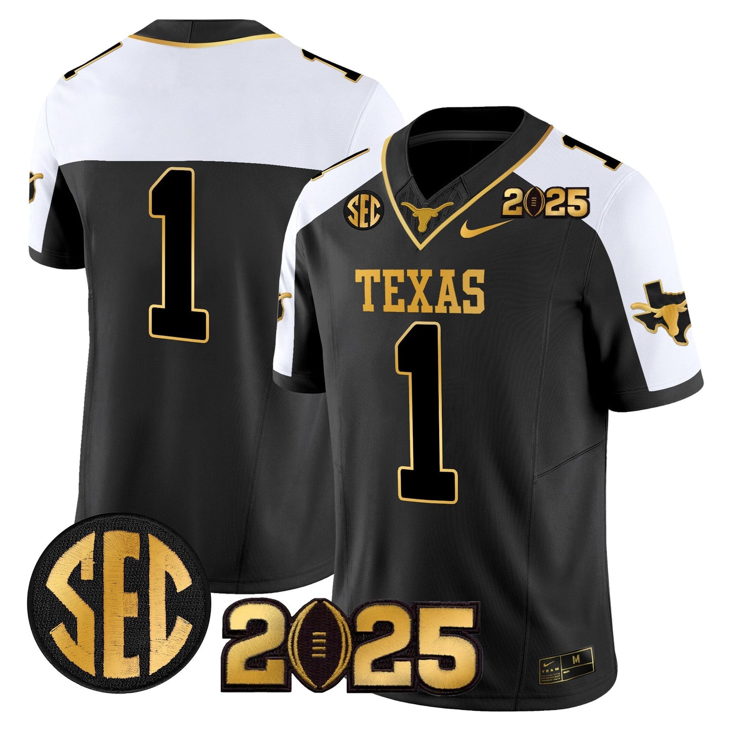 TEX 2025 CFP Final Gold Patch Vapor Limited Jersey - All Stitched