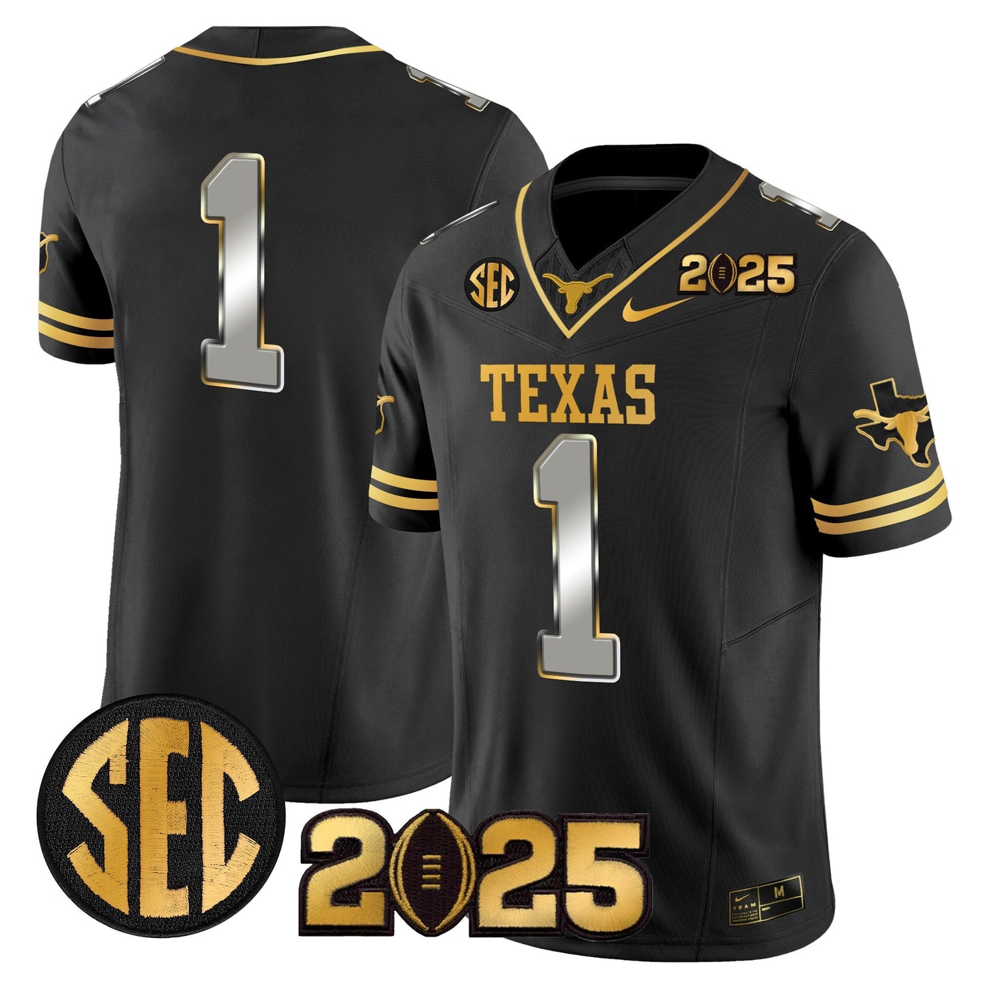 TEX 2025 CFP Final Gold Patch Vapor Limited Jersey - All Stitched