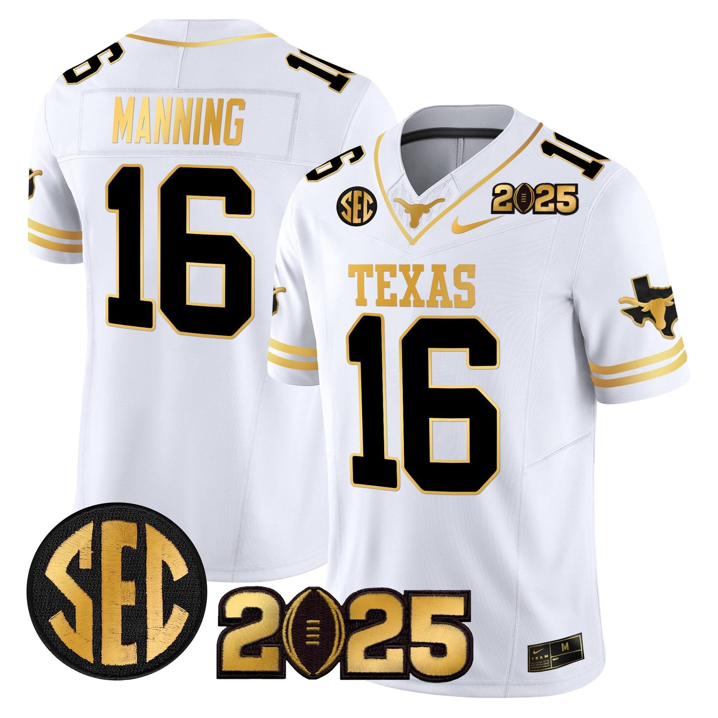 TEX 2025 CFP Final Gold Patch Vapor Limited Jersey - All Stitched