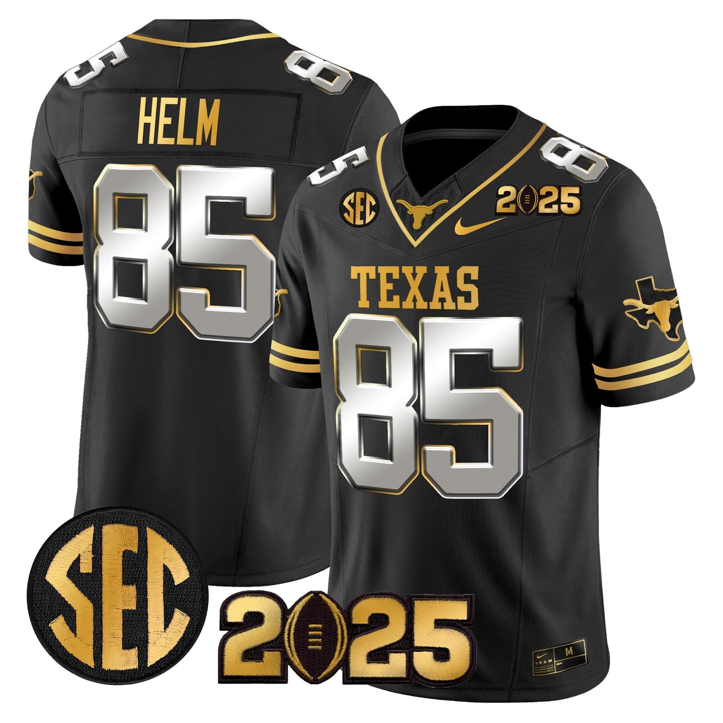 TEX 2025 CFP Final Gold Patch Vapor Limited Jersey - All Stitched