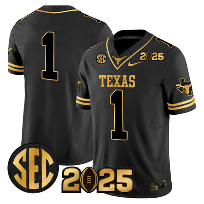 TEX 2025 CFP Final Gold Patch Vapor Limited Jersey - All Stitched
