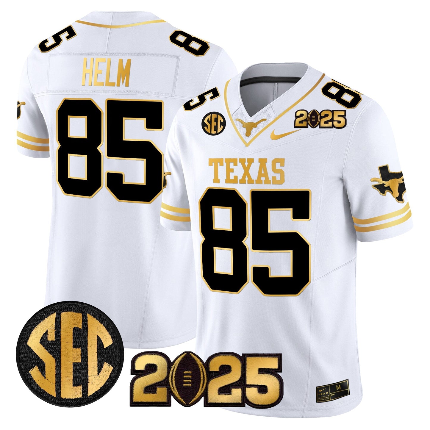 TEX 2025 CFP Final Gold Patch Vapor Limited Jersey - All Stitched