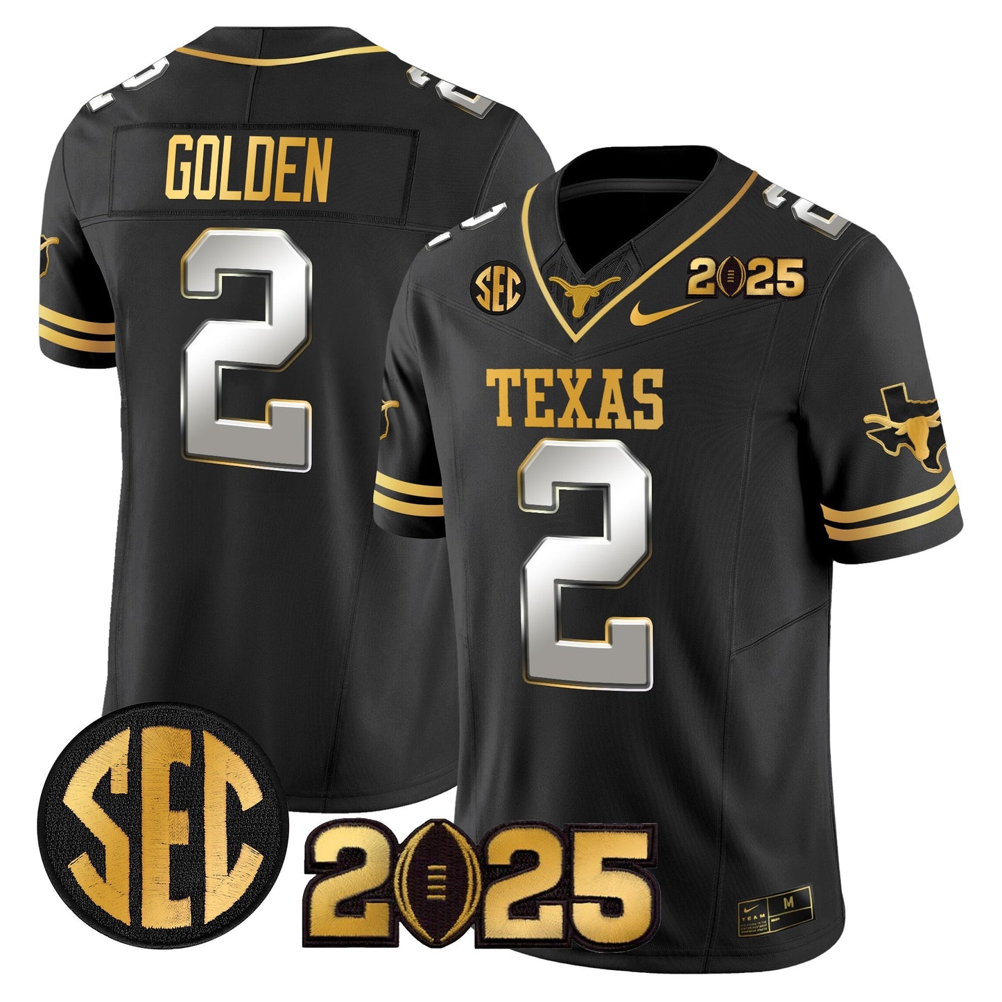 TEX 2025 CFP Final Gold Patch Vapor Limited Jersey - All Stitched