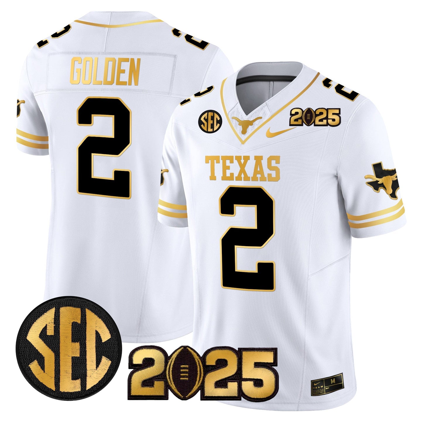 TEX 2025 CFP Final Gold Patch Vapor Limited Jersey - All Stitched