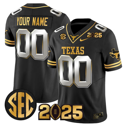 TEX 2025 CFP Final Gold Patch Vapor Limited Custom Jersey - All Stitched