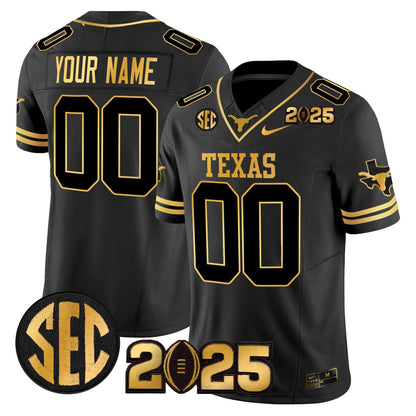 TEX 2025 CFP Final Gold Patch Vapor Limited Custom Jersey - All Stitched