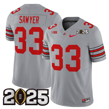 OSU 'Heritage Stripe' 2025 CFP Final Patch Vapor Limited Jersey - All Stitched
