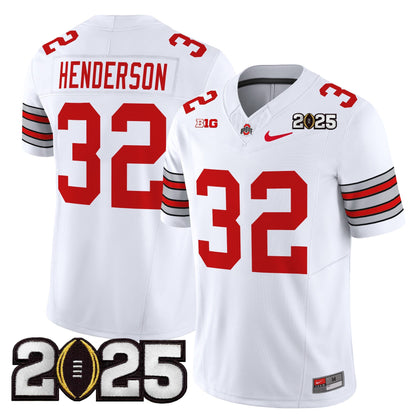 OSU 'Heritage Stripe' 2025 CFP Final Patch Vapor Limited Jersey - All Stitched