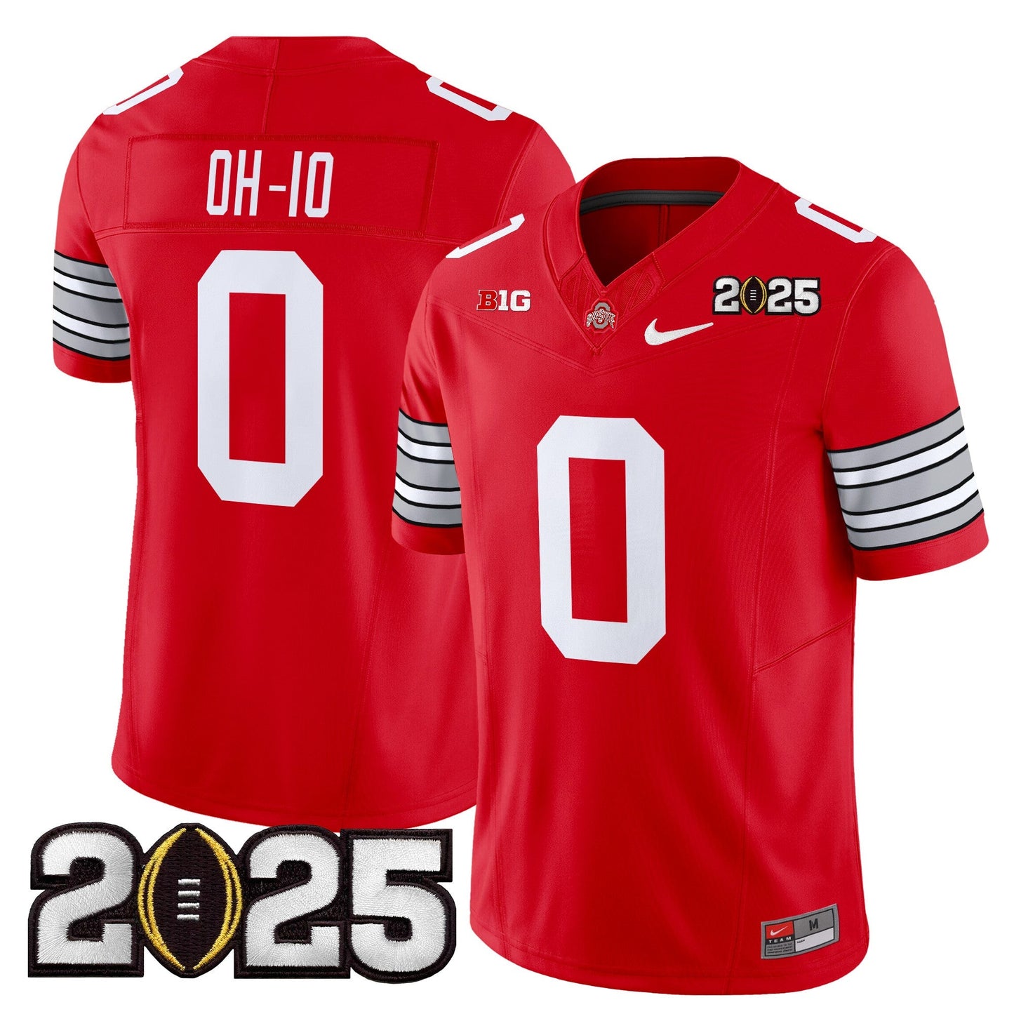 OSU 'Heritage Stripe' 2025 CFP Final Patch Vapor Limited Jersey - All Stitched