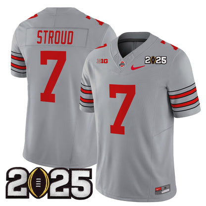 OSU 'Heritage Stripe' 2025 CFP Final Patch Vapor Limited Jersey - All Stitched