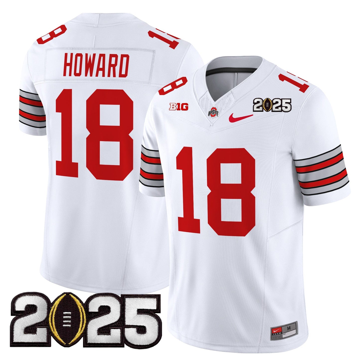 OSU 'Heritage Stripe' 2025 CFP Final Patch Vapor Limited Jersey - All Stitched