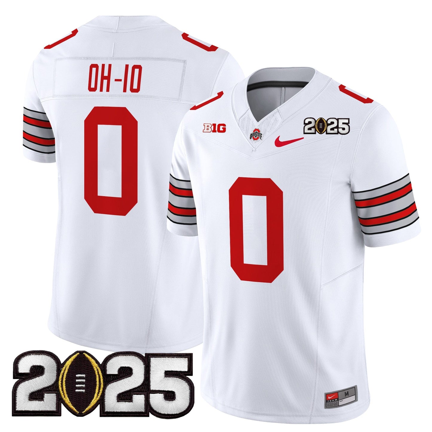 OSU 'Heritage Stripe' 2025 CFP Final Patch Vapor Limited Jersey - All Stitched