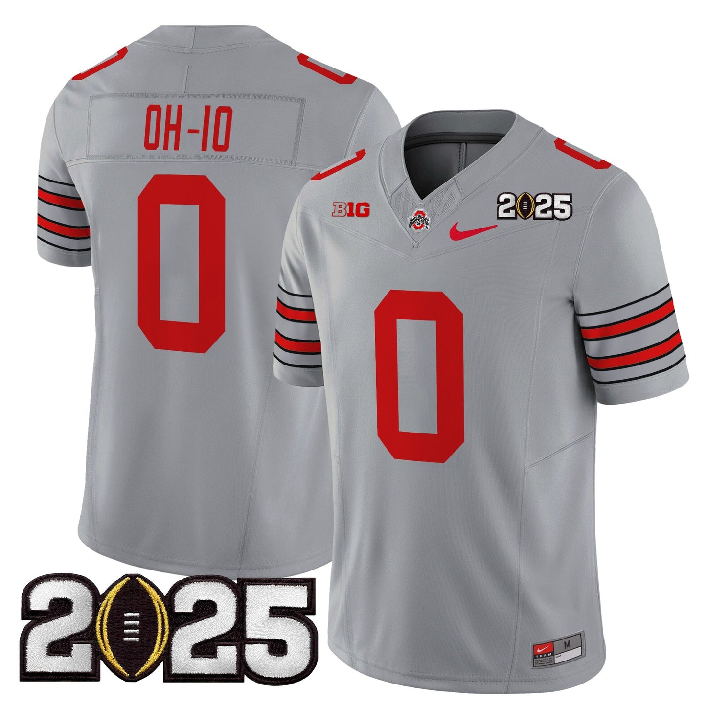 OSU 'Heritage Stripe' 2025 CFP Final Patch Vapor Limited Jersey - All Stitched
