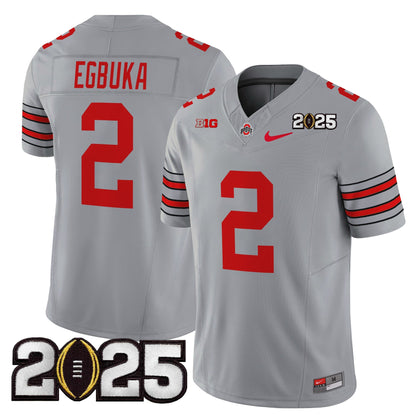 OSU 'Heritage Stripe' 2025 CFP Final Patch Vapor Limited Jersey - All Stitched
