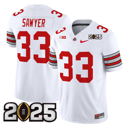 OSU 'Heritage Stripe' 2025 CFP Final Patch Vapor Limited Jersey - All Stitched