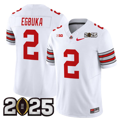 OSU 'Heritage Stripe' 2025 CFP Final Patch Vapor Limited Jersey - All Stitched