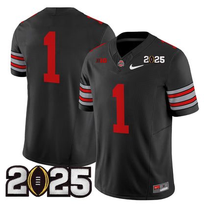 OSU 'Heritage Stripe' 2025 CFP Final Patch Vapor Limited Jersey - All Stitched