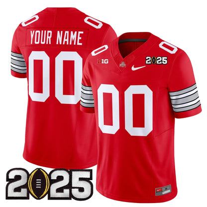 OSU 'Heritage Stripe' 2025 CFP Final Patch Vapor Limited Custom Jersey - All Stitched