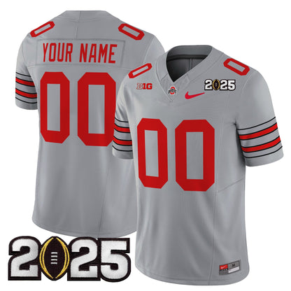 OSU 'Heritage Stripe' 2025 CFP Final Patch Vapor Limited Custom Jersey - All Stitched