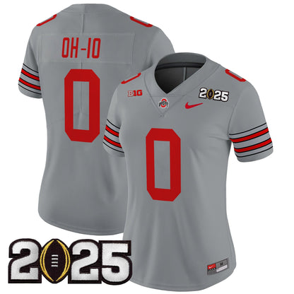 Women's OSU 'Heritage Stripe' 2025 CFP Final Patch Vapor Limited Jersey - All Stitched