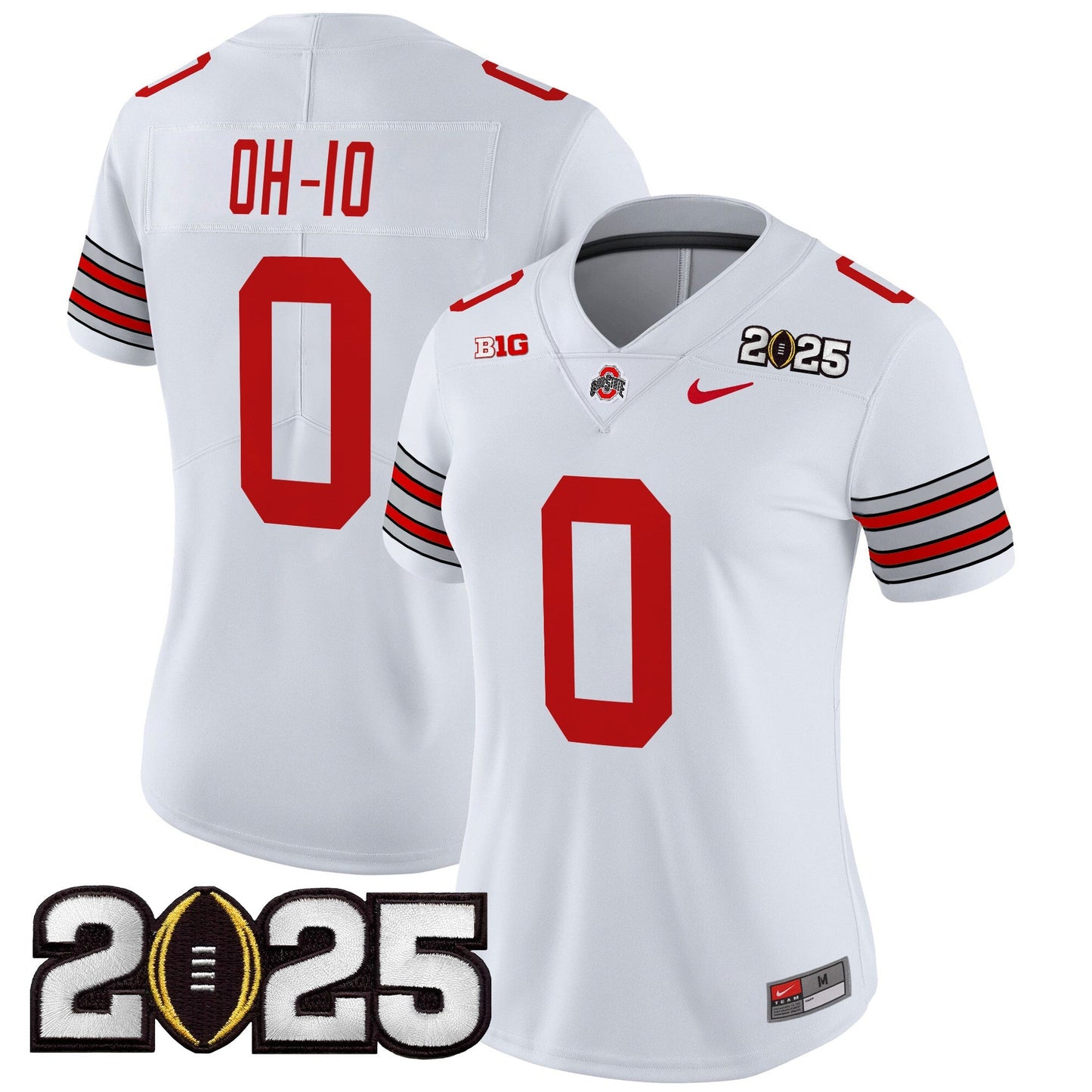 Women's OSU 'Heritage Stripe' 2025 CFP Final Patch Vapor Limited Jersey - All Stitched