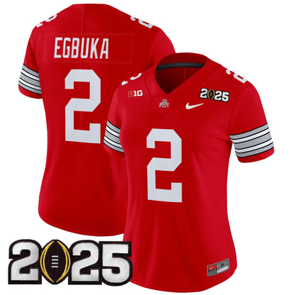 Women's OSU 'Heritage Stripe' 2025 CFP Final Patch Vapor Limited Jersey - All Stitched