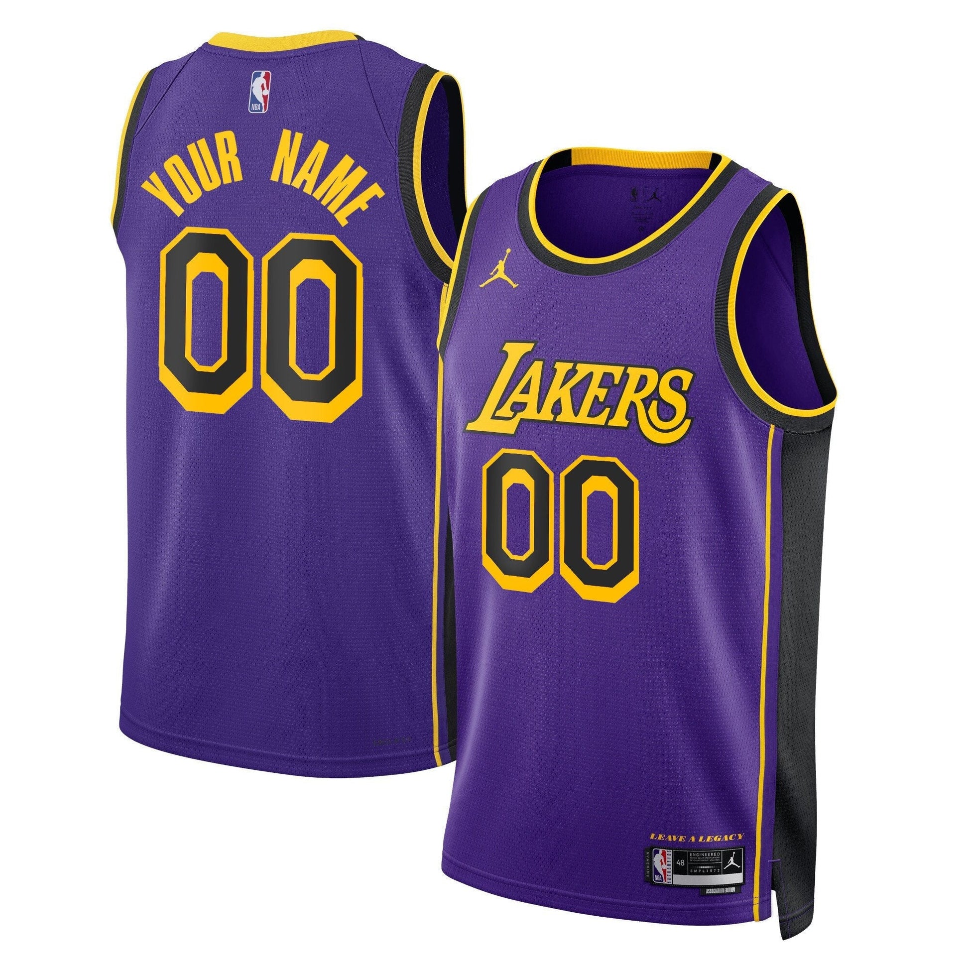 Los Angeles Lakers Swingman Custom Jersey - All Stitched