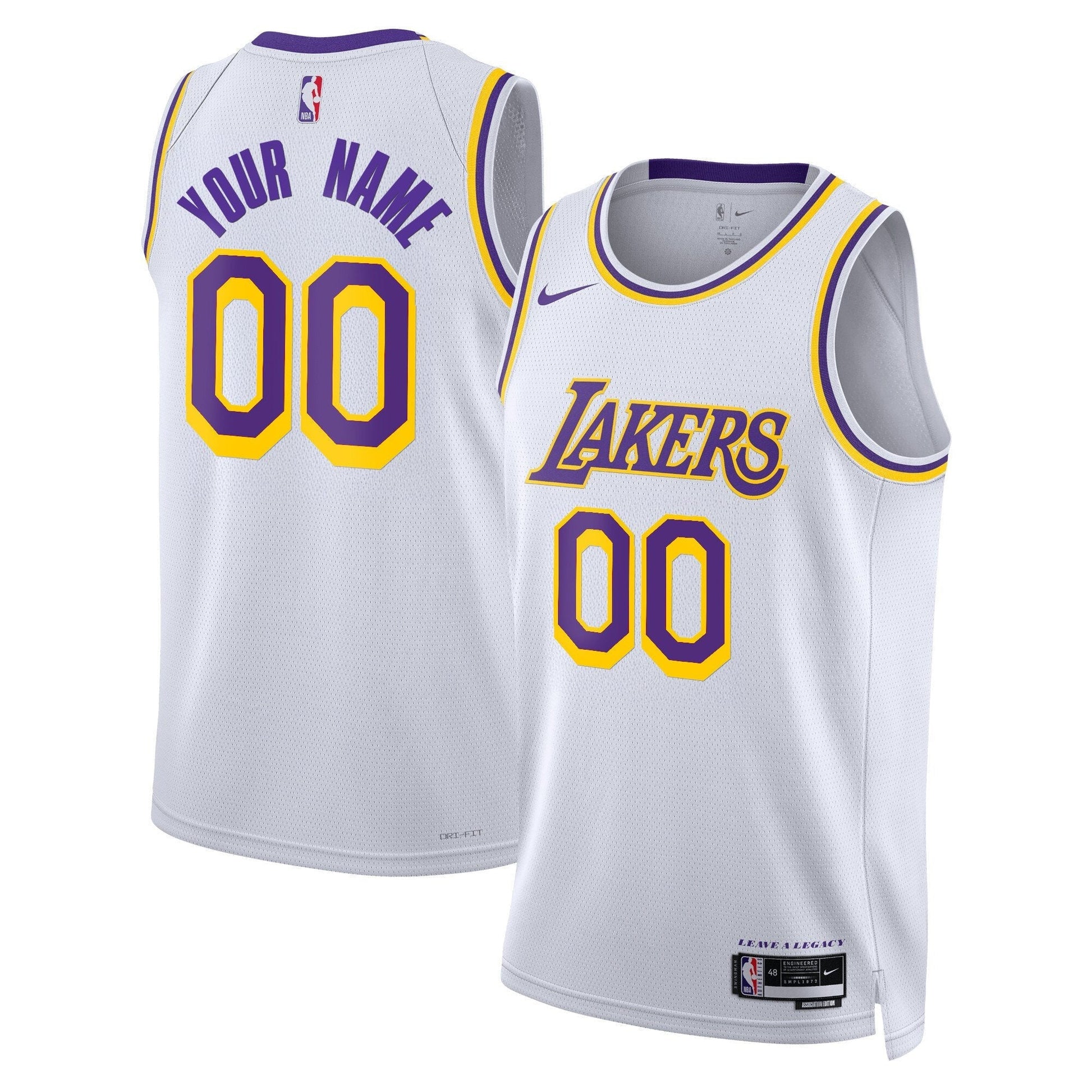 Los Angeles Lakers Swingman Custom Jersey - All Stitched