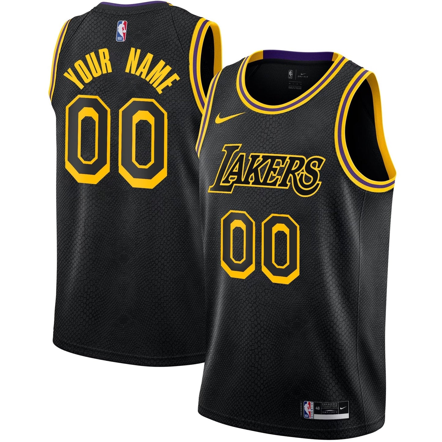 Los Angeles Lakers Swingman Custom Jersey - All Stitched