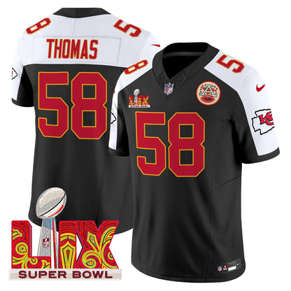Chiefs Super Bowl LIX Patch Vapor Limited Jersey - All Stitched