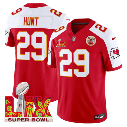 Chiefs Super Bowl LIX Patch Vapor Limited Jersey - All Stitched
