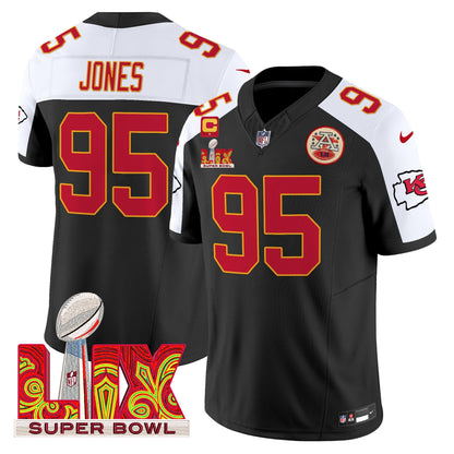 Chiefs Super Bowl LIX Patch Vapor Limited Jersey - All Stitched