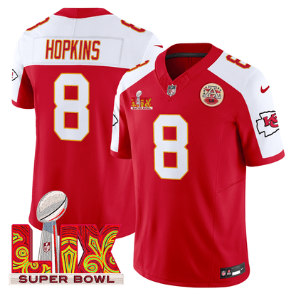Chiefs Super Bowl LIX Patch Vapor Limited Jersey - All Stitched