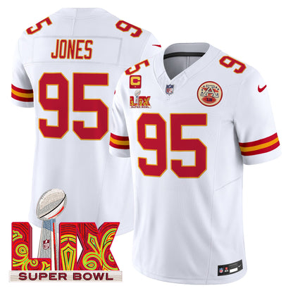 Chiefs Super Bowl LIX Patch Vapor Limited Jersey - All Stitched